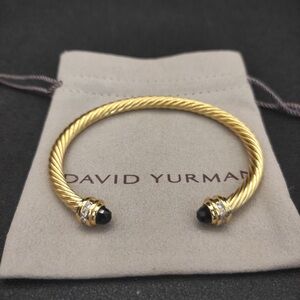 David Yurman 5MM black diamond bracelet